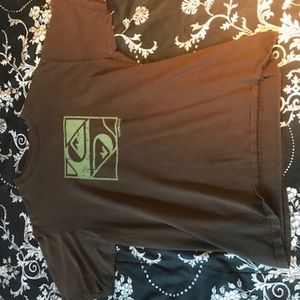 Mens Quicksilver T-Shirt Brown Size M